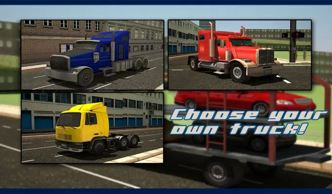 Car Transporter Trailer 3d Sim android App screenshot 1