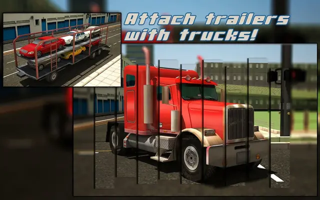 Car Transporter Trailer 3d Sim android App screenshot 8